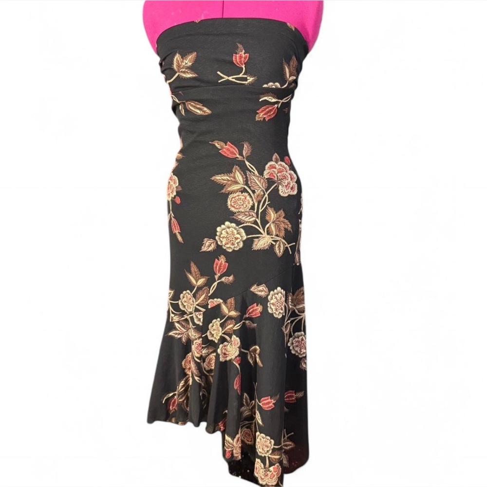 Early 90’s Floral Strapless Dress